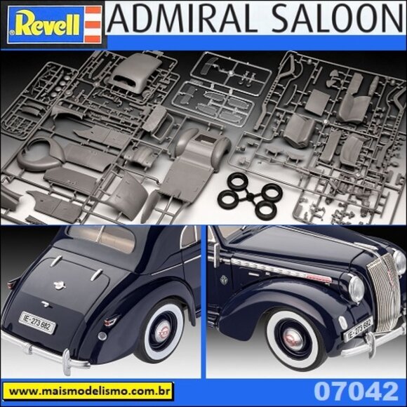 Revell 1:24 scale Luxury Class Car Admiral Saloon plastic model New in Box - Picture 9 of 16